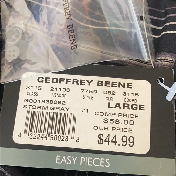 NWT GEOFFREY BEENE shirts long sleeve - Picture 5 of 5